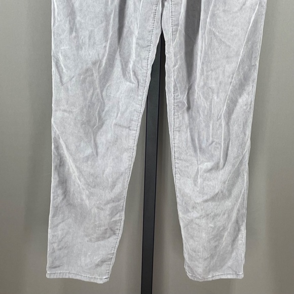 NEW American Eagle Outfitters Pants Womens 0 gray corduroy straight taper casual - Picture 3 of 10